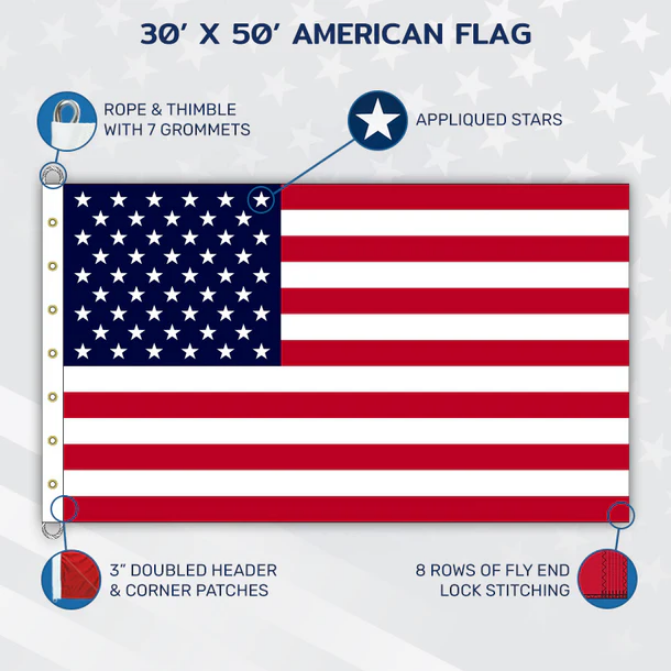 30' x 50' American Flag